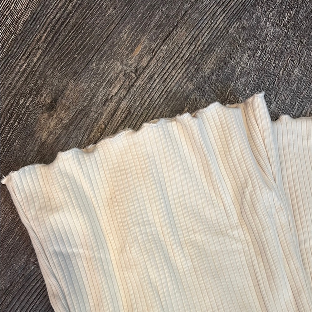 Target Soft Cream Ribbed Bottoms - Picture 4 of 4
